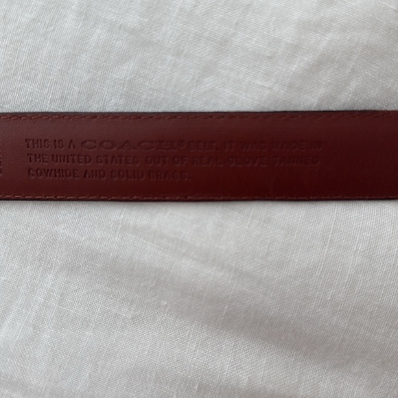 Vintage Coach 8400 Black Leather Belt - Picture 3 of 8